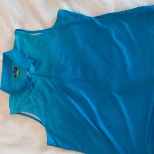 Greg Norman Blue sleeveless Sportsweat top